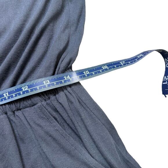 GAP dusty blue elastic waist square neck sleeveless mini dress SIZE SMALL - Picture 6 of 7